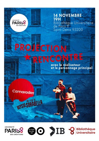 Projection du film Camarades de Ulysse Sorabella - 14/11 à 19H